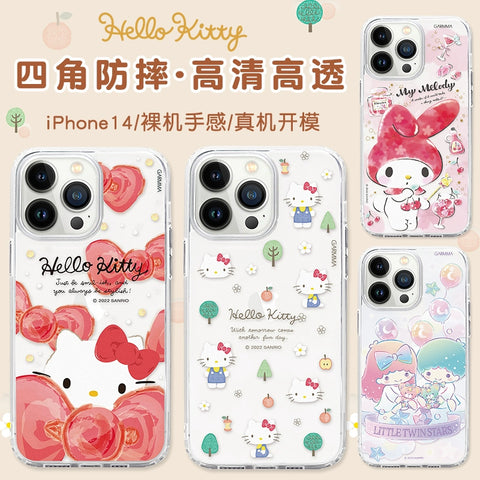 Soft Edge for Hello Kitty Cute Sanrio iPhone Case Full Body Protective Case For IPhone 11-15 Pro Max