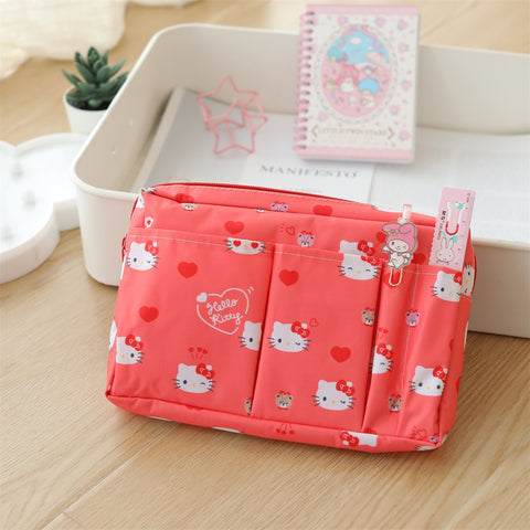 Sanrio Waterproof Storage Bag Large Capacity Travel Cosmetics Storage Bag Cosmetic Bag Certificate Bag