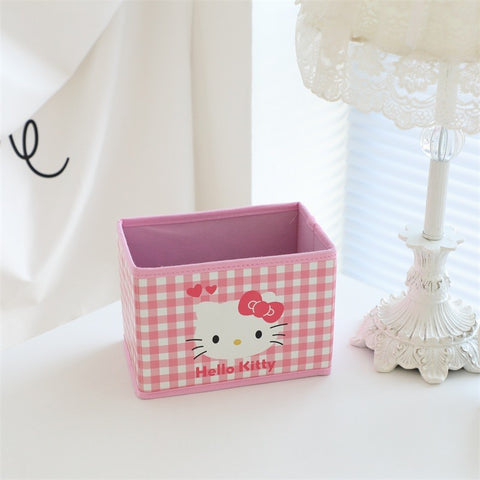 Sanrio Small Storage Box Foldable Desktop Sundries Box Cosmetics Storage Box