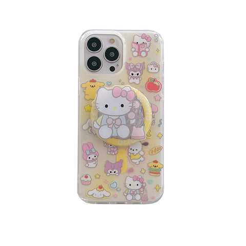 Sanrio Cute Cartoon Magnetic IPhone Case Full Body Protective Case for IPhone 12-15 Pro Max