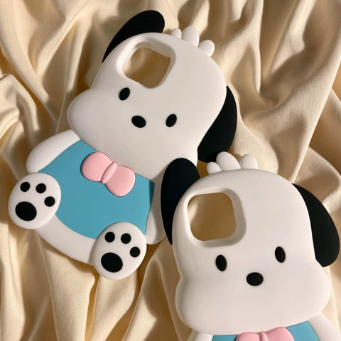 Sanrio 3D Silicone Stereoscopic Pachacco iPhone Cases Suitable for iPhone X-14 Pro Max