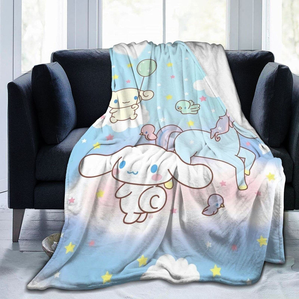 Cinnamoroll Blanket, Air Conditioning Nap Cover Blanket, Multifunctional Office Blanket, Sofa Blanket