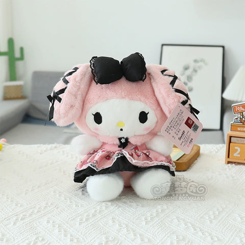 Sanrio Authentic Authorization Kuromi Plush Toy Melody Doll Children's Sleep Pillow Doll Gift Girl