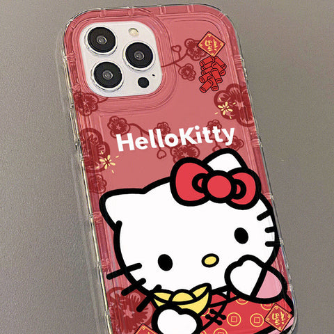 Sanrio New Year HK IPhone Case Full Body Protective Case For IPhone 11-15 Pro Max