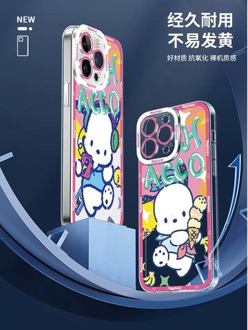 Pochacco Cute Sanrio iPhone Case Full Body Protective Case For IPhone 11-15 Pro Max