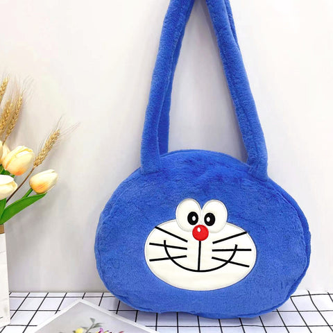 Plush Toy Large Capacity Handheld Makeup Bag Lunch Box Shopping Bag 8 Inch Grab Machine Doll