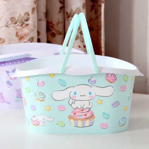 Sanrio Bathing Basket Handheld Washing Basket New Dormitory Bathroom Articles Storage Basket