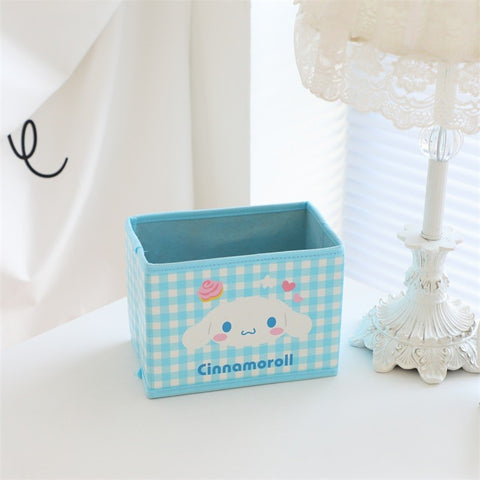 Sanrio Small Storage Box Foldable Desktop Sundries Box Cosmetics Storage Box