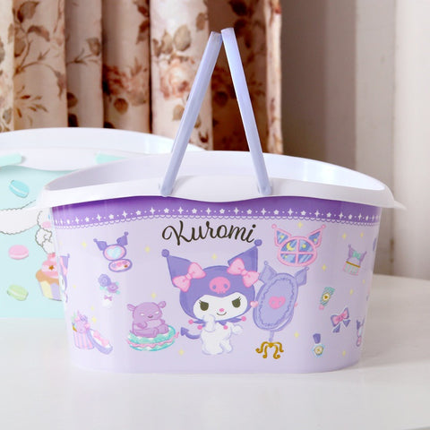 Sanrio Bathing Basket Handheld Washing Basket New Dormitory Bathroom Articles Storage Basket