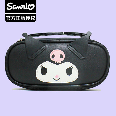 Authentic Cartoon Sanrio Head Pencil Case Large Capacity Pencil Case Stereo Pencil Case Cosmetic Bag