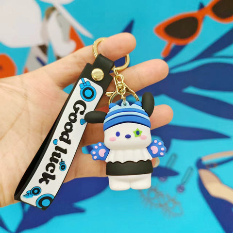 New Sanrio Car Key Chain Cute Doll Doll Machine Pendant Small Gifts.