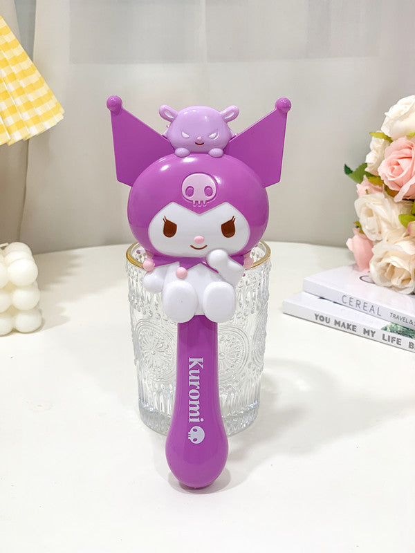 The New Sanrio Portable Cartoon Student Massage Airbag Comb Handle Mirror Koulomi Hand-held Cosmetic Mirror Hair Comb.