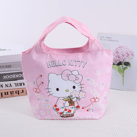 Large Cartoon Kimono Series Insulation Bag Bottle Beer and Beverage Constant Temperature Bag Lunch Box Bag Ice Pack Picnic Bag