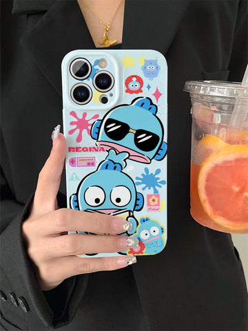 Fishman Cute Sanrio iPhone Case Full Body Protective Case For IPhone 11-15 Pro Max