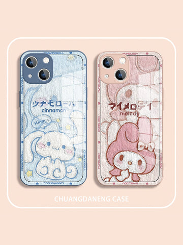 Oil Painting KT Cat Kuromi Cute Sanrio iPhone Case Full Body Protective Case For IPhone 11-15 Pro Max