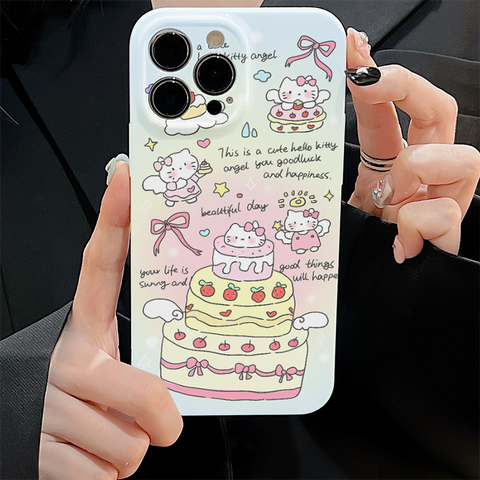 Cartoon Hellokitty Cat Cute Cute Sanrio iPhone Case Full Body Protective Case For IPhone 11-15 Pro Max