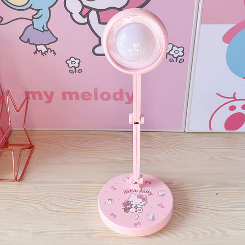 Sanrio Student Dormitory Desk Lamp LED Foldable USB Children&#039;s Reading Eye Protection Lamp