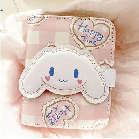 Sanrio Cinnamoroll Short Wallet: Multifunctional Snap-in Coin Purse