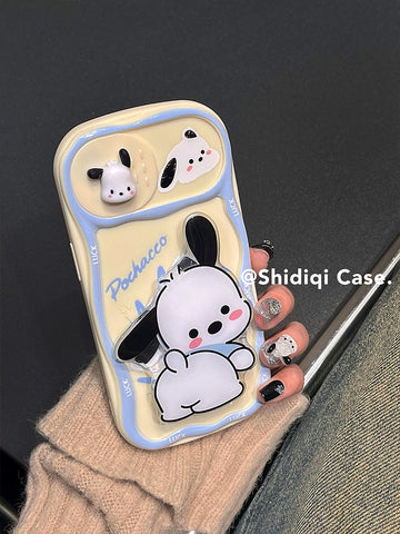 Cute Sanrio Pochacco Hello Kitty for IPhone 15promax Mobile Phone Case Full Body Protective Case For IPhone 11-15 Pro Max