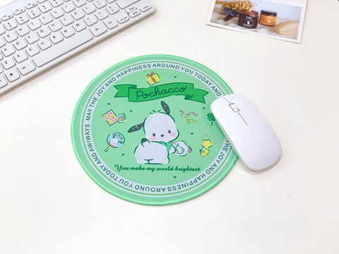 Sanrio Mouse Pad Girl Heart Round Mouse Pad Candy Department Computer Keyboard Office Game Bracer Pad Heat Insulation Pad