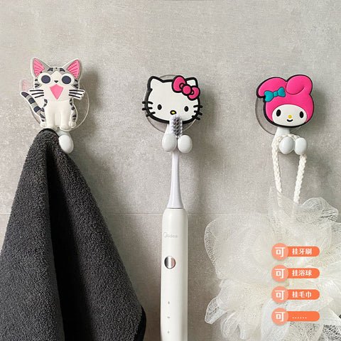 Kawaii Electric Toothbrush Holder Rack Suction Cup Tooth跨境