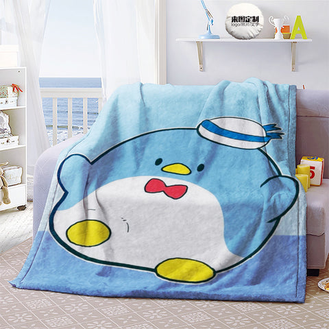 Penguin Sam Cartoon Anime New Single Sided Flannel Blanket Nap Warm Blanket Blanket Blanket Blanket