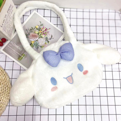 Plush Toy Large Capacity Handheld Makeup Bag Lunch Box Shopping Bag 8 Inch Grab Machine Doll