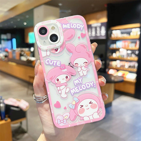 Sanrio Melody Soft iPhone Cases Suitable for iPhone 6-15 Pro Max