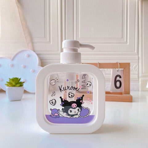 Sanrio Household Lotion Bottle 300ML Press Large Capacity Washing Liquid Bath Milk Separate Bottle