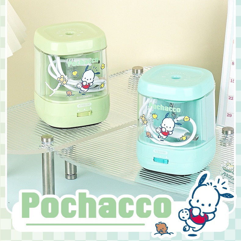 Pochacco Automatic Pencil Sharpener for Children and Elementary School Students, Electric Rotary Pencil Sharpener Fully Automatic