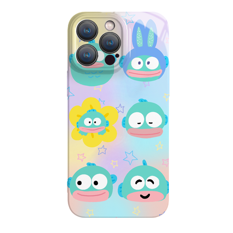 Cute Hanton Clown Fish Creative Cartoon Cute Sanrio iPhone Case Full Body Protective Case For IPhone 11-15 Pro Max