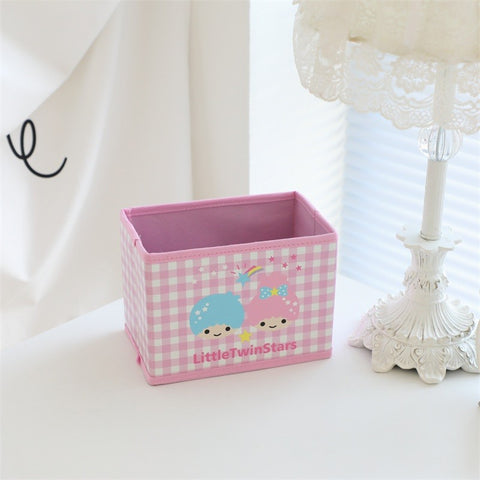 Sanrio Small Storage Box Foldable Desktop Sundries Box Cosmetics Storage Box