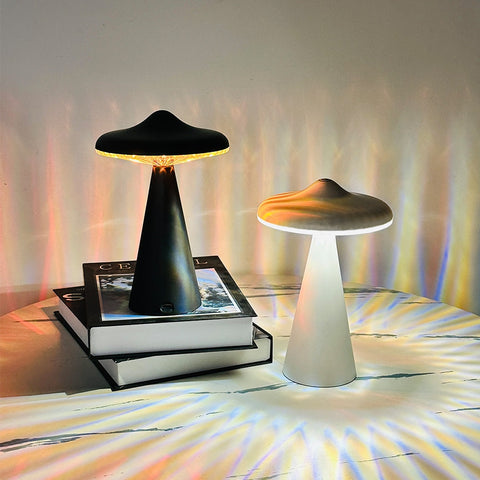 UFO Atmosphere Night Light USB Charging Decoration Gift Bedside Bedroom Bar Creative Touch Small Table Lamp Wholesale home84