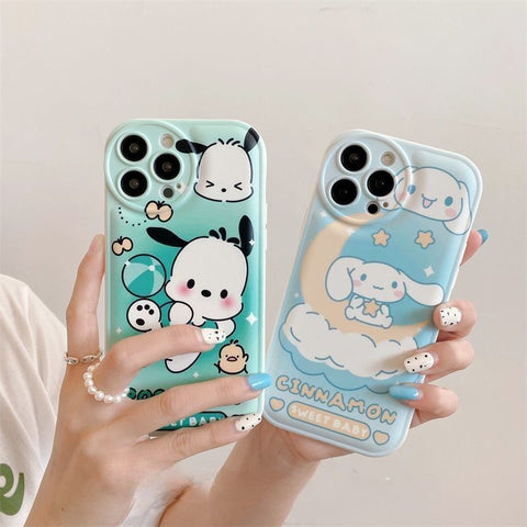 Sanrio Kuromi Melody PomPom Pochacco Cinnamon Hard iPhone Cases Suitable for iPhone 11-15 Pro Max