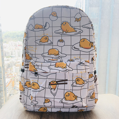 Gudetama School Bag, Backpack, Cute Large Capacity School Bag