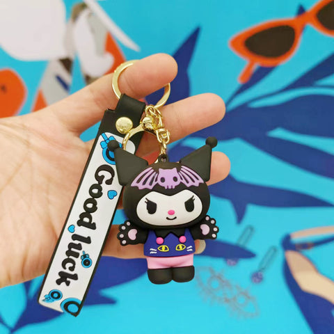 New Sanrio Car Key Chain Cute Doll Doll Machine Pendant Small Gifts.