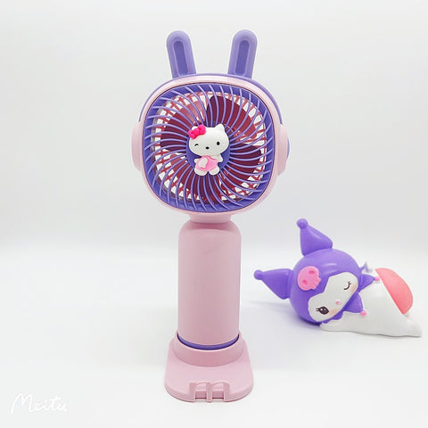 Sanrio Convenient Small Fan with Mobile Phone Rack Big Wind USB Charging 61 Gift