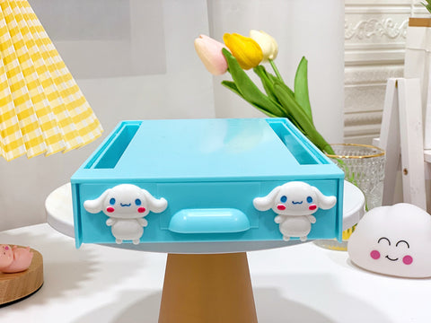 Sanrio Home Girl's Heart Bottom Table Hidden Adhesive Drawer Box Desk Stationery Sundries Storage Box