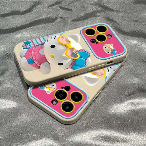 Sanrio Hello Kitty Soft iPhone Cases Suitable for iPhone X-14 Pro Max