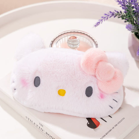 Sleeping Eye Mask Travel Shading Eye Mask for Students and Girls To Relieve Eye Fatigue Plush Breathable Eye Mask.