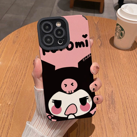 Cartoon Kuromi Cute IPhone Case Full Body Protective Case For IPhone 11-15 Pro Max