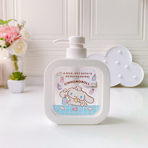 Sanrio Household Lotion Bottle 300ML Press Large Capacity Washing Liquid Bath Milk Separate Bottle