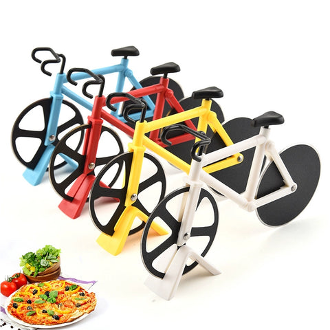 Bike pizza knife creative hob cake knife pizza wheel knife multifunctional kitchen baking gadget home76