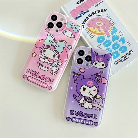 Sanrio Kuromi Melody PomPom Pochacco Cinnamon Hard iPhone Cases Suitable for iPhone 11-15 Pro Max