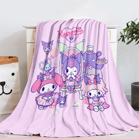 Melody Flannel Blanket Sofa Bedroom Office Dormitory Blanket