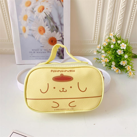 Sanrio Portable Makeup Bag Girl Heart Storage Bag Travel Makeup Bag Stationery Box Pencil Bag