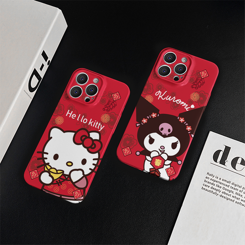 Hello Kitty Kuromi Cute Sanrio iPhone Case Full Body Protective Case For IPhone 11-15 Pro Max