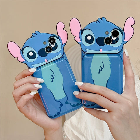 Sanrio Stich Soft 3D iPhone Cases Suitable for iPhone 11-14 Pro Max