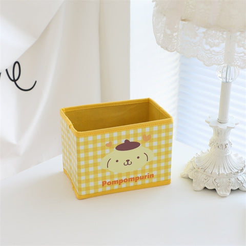 Sanrio Small Storage Box Foldable Desktop Sundries Box Cosmetics Storage Box