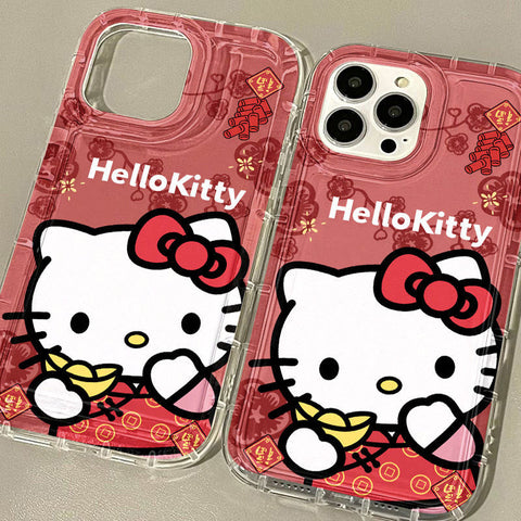 Sanrio New Year HK IPhone Case Full Body Protective Case For IPhone 11-15 Pro Max